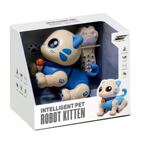 اسباب بازی ربات گربه موزیکال کنترلی صورتی Robot Cat Toy for Kids, Remote Control Kitty Toys_اسباب بازی ربات